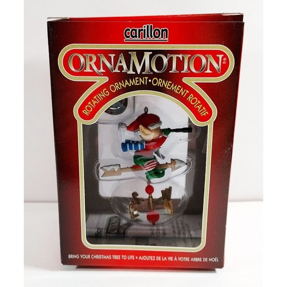 Carillon Ornamotion Christmas Ornaments Elf & Bear - Picture 2 of 3